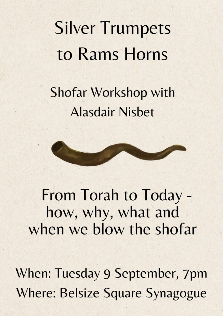 Shofar Workshop with Alasdair Nisbet: From Torah to Today - how, why, what and when we blow the shofar