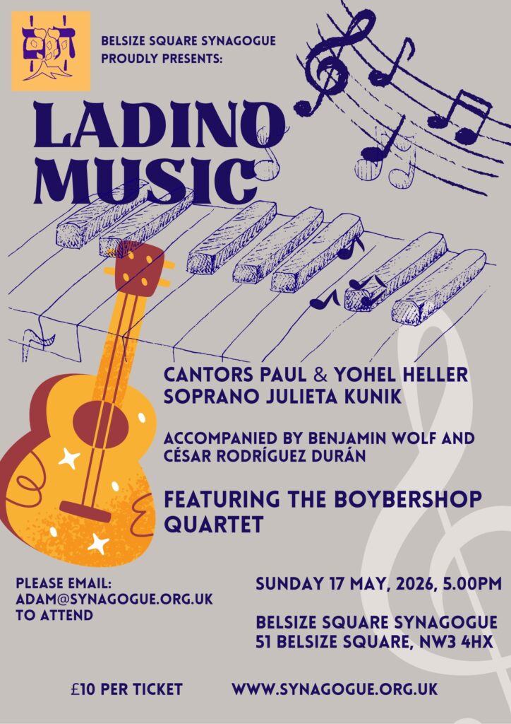 Cantors Paul & Johel Heller, soprano Julieta Kunik, accompanied by Benjamin Wolf and César Rodríguez Durán, featuring the Boybershop quartet